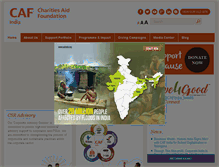 Tablet Screenshot of cafindia.org